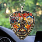 Iron Maiden 50th Anniversary Custom shape 2-sided Acrylic Car Ornament – MAITM15266