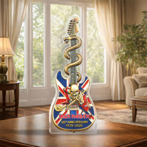 Iron Maiden 50th Anniversary Custom Shape Acrylic Plaque - HOATT16618