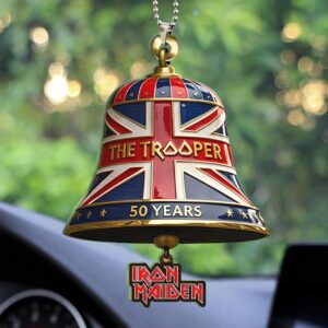 Iron Maiden 50 Years Custom shape 2-sided Acrylic Car Ornament - HOATT16520