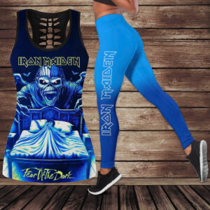 Iron Maiden Hollow Tank Top Leggings - VANDH5060