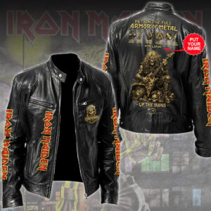 Personalized Iron Maiden Motorcycle Leather Jacket - VANDH5082