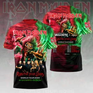 Iron Maiden 2026 World Tour 3D Apparel - HOATT16434