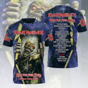 Iron Maiden 2026 World Tour 3D Apparel - HOATT16589