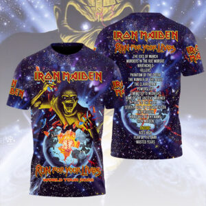 Iron Maiden 2026 World Tour 3D Apparel - HOATT16696