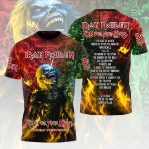 Iron Maiden 2026 World Tour 3D Apparel - HOATT16779