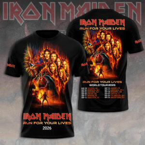 Iron Maiden Run for Your Lives 2026 3D Apparel - TMTHU4143