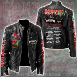 Iron Maiden Tour 2026 Motorcycle Leather Jacket - GNE5488