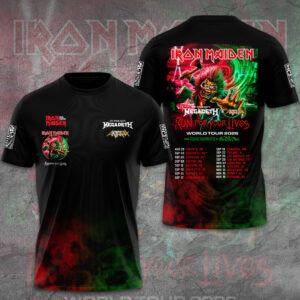 Iron Maiden World Tour 2026 3D Apparel - GNE5374