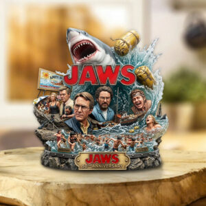 Jaws 50th Anniversary Custom Shape Acrylic Plaque - TMTHU4509