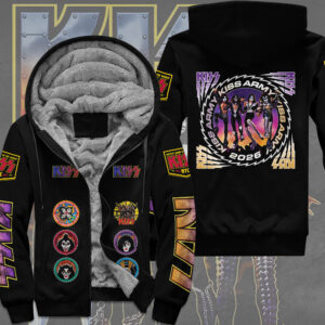 KISS Destroyer 50th Anniversary 2026 3D Fleece Zip Hoodie - TMTHU4438
