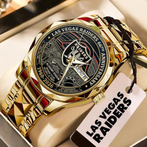 Las Vegas Raiders 66th Anniversary Alloy Luxury Quartz Watch - TMTHU4192