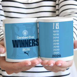 Manchester City Carabao Cup Winner's 2026 Ceramic Mug - TANTN21809