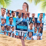 Manchester City 2026 Carabao Cup Winners Rectangle Beach Towel – MAITM15175