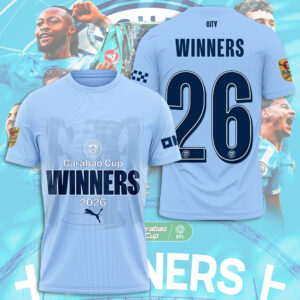 Manchester City 2026 Carabao Cup Winners 3D Apparel - MAITM15166