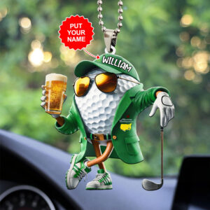 Personalized Masters Tournament Custom shape 2-sided Acrylic Car Ornament - MAITM15091
