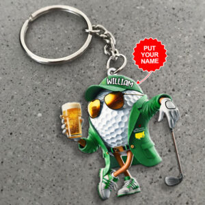 Personalized Masters Tournament Custom Shape 2-sided Keychain - MAITM15092