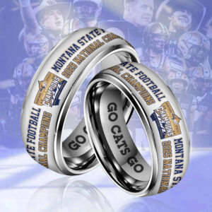Montana State Bobcats Football 2025 National Champions Custom Alloy Ring - MAITM15085