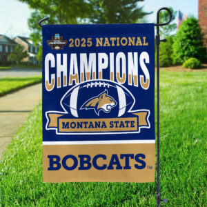 Montana State Bobcats Football 2025 National Champions Double-side Garden Flag - MAITM15096