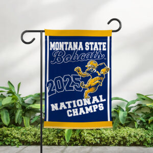 Montana State Bobcats Football 2025 National Champions Double-side Garden Flag - MAITM14940