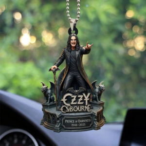 Ozzy Osbourne Custom shape 2-sided Acrylic Car Ornament - MAITM15009
