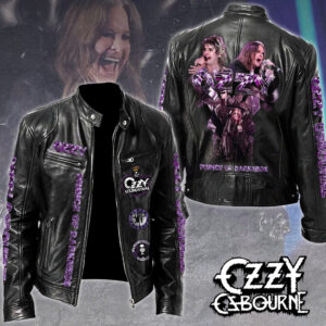 Ozzy Osbourne Motorcycle Leather Jacket - TMTHU4489