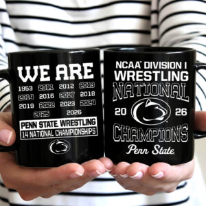 Penn State Nittany Lions Wrestling 2026 National Champions Ceramic Mug - MAITM15218