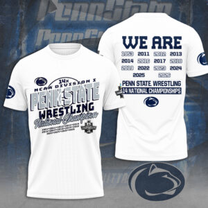 Penn State Nittany Lions Wrestling 2026 National Champions 3D Apparel - MAITM15222