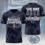 Penn State Nittany Lions Wrestling 2026 National Champions 3D Apparel – MAITM15216