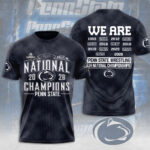 Penn State Nittany Lions Wrestling 2026 National Champions 3D Apparel – MAITM15221