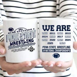 Penn State Nittany Lions Wrestling 2026 National Champions Ceramic Mug - MAITM15246