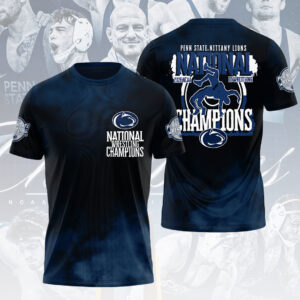 Penn State Nittany Lions Wrestling 2026 National Champions 3D Apparel - HOATT17028