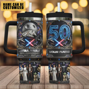 Personalized Star Wars 50th Anniversary 40oz Stanley Tumbler - TMTHU4372