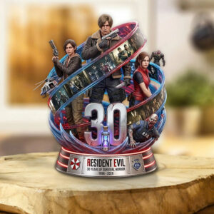 Resident Evil 30th Anniversary Custom Shape Acrylic Plaque - TMTHU4245