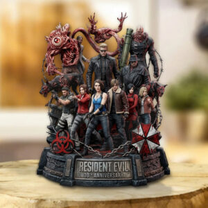 Resident Evil 30th Anniversary Custom Shape Acrylic Plaque - TMTHU4605