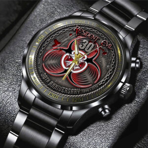 Resident Evil 30th Anniversary Black Stainless Steel Watch - TMTHU4606