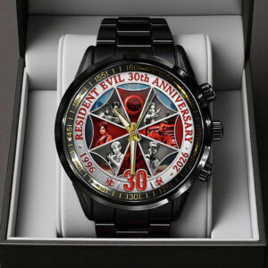 Resident Evil Requiem Black Stainless Steel Watch - TANTN21912