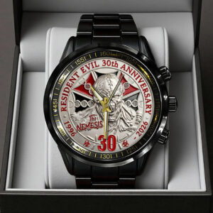 Resident Evil Requiem Black Stainless Steel Watch - TANTN21914