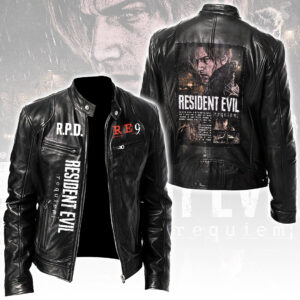 Resident Evil Requiem Motorcycle Leather Jacket - HOATT16802