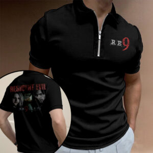 Resident Evil Requiem Zip Polo Shirt - TANTN21453