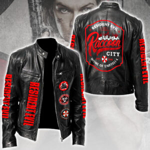 Resident Evil Motorcycle Leather Jacket - TMTHU4237