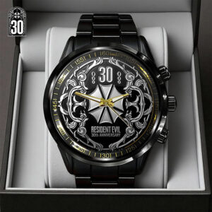 Resident Evil 30th Anniversary Black Stainless Steel Watch - GNE5500