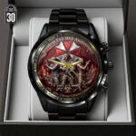 Resident Evil 30th Anniversary Black Stainless Steel Watch – GNE5502
