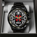 Resident Evil 30th Anniversary Black Stainless Steel Watch – GNE5671