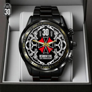 Resident Evil 30th Anniversary Black Stainless Steel Watch - GNE5671