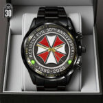 Resident Evil 30th Anniversary Black Stainless Steel Watch – GNE5279