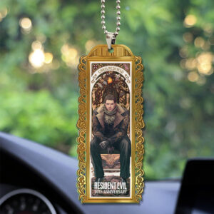 Resident Evil Requiem x Chris Redfield Custom shape 2-sided Acrylic Car Ornament - GNE5338.5