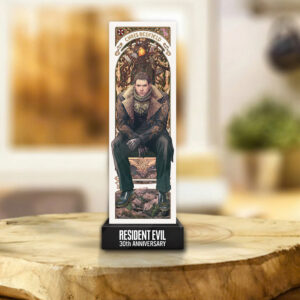 Resident Evil Requiem x Chris Redfield 30th Anniversary Custom Shape Acrylic Plaque – GNE5534