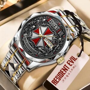 Resident Evil Requiem 30th Anniversary Alloy Luxury Quartz Watch - HOATT16485