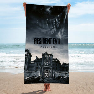 Resident Evil Requiem Rectangle Beach Towel - GNE5291