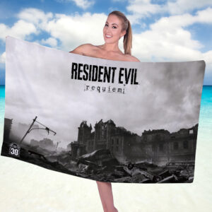 Resident Evil Requiem Rectangle Beach Towel - GNE5292